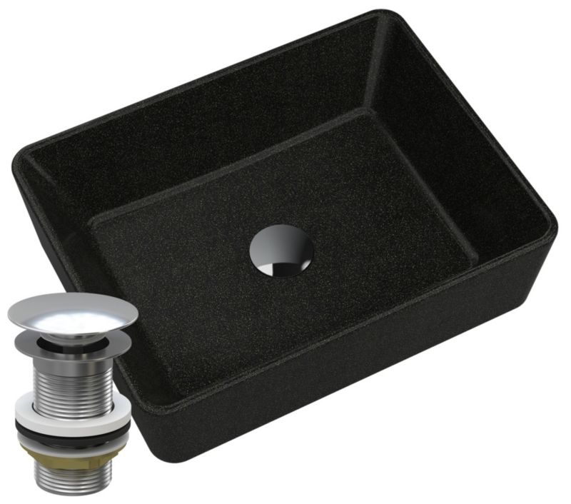 Umywalka Granitowa Nablatowa Granitan Merano Złota Klik Klak 1szt.