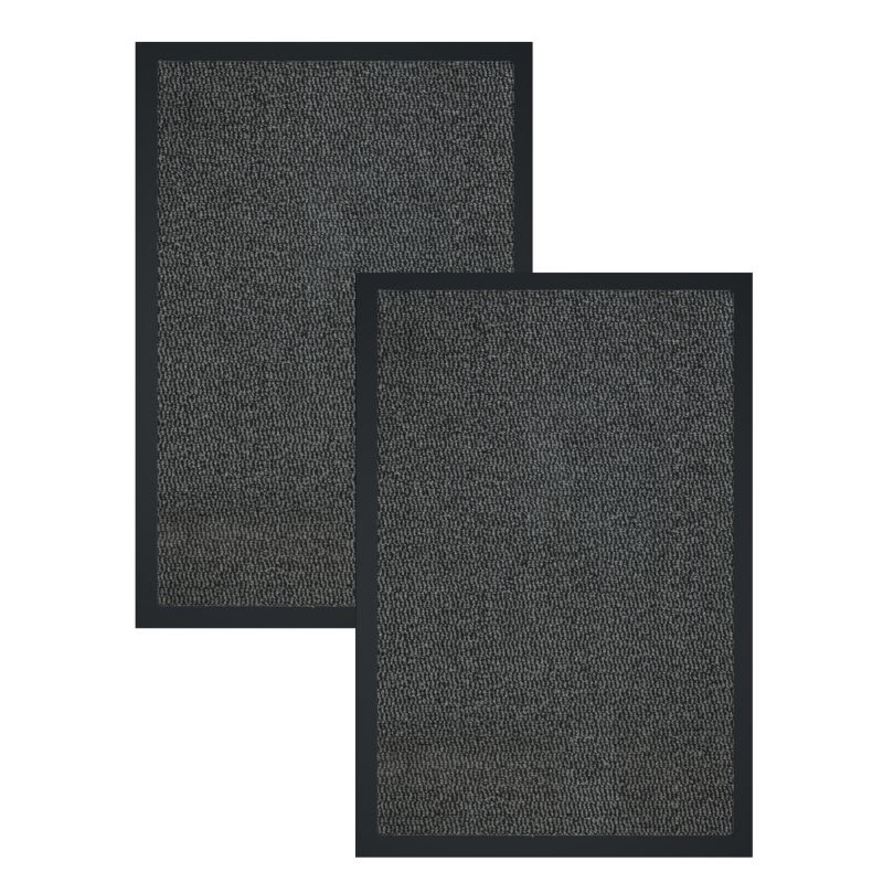Wycieraczka Bruno 40x60 cm e-floor pod drzwi szary zestaw 2 szt