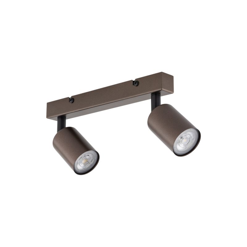 Spot TK-Lighting Top brązowa listwa regulowana 2x gu10 - 1szt.