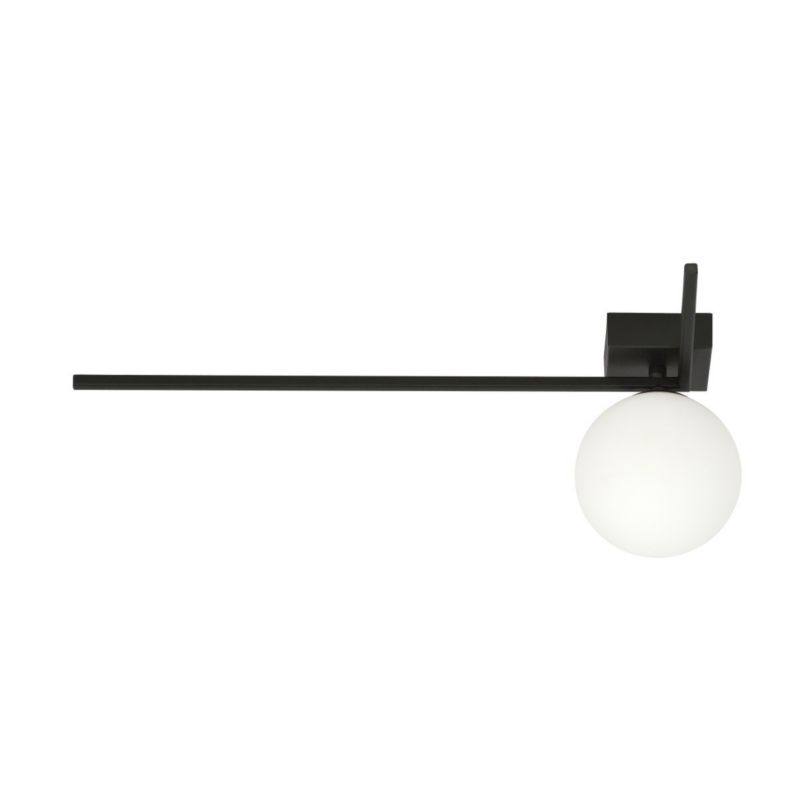 Lampa wisząca Emibig Imago czarno-biała wym: 21 x 50 cm 1xE14 x 10W szkło 1 szt.