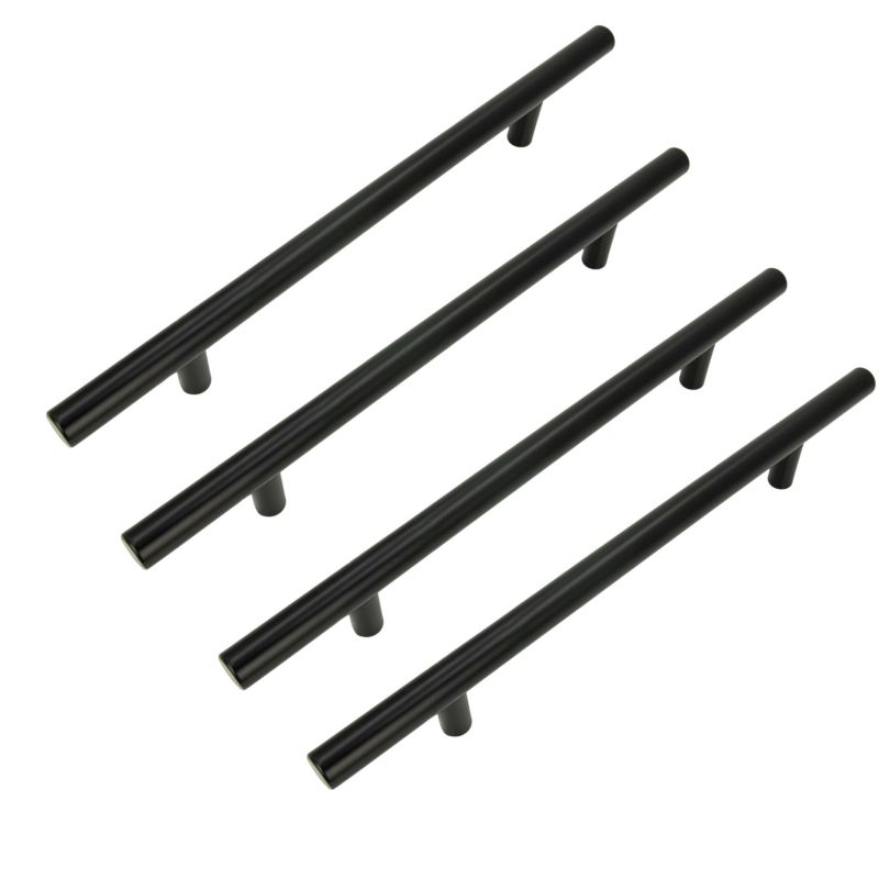 4 x Uchwyt meblowy Reling 192 mm czarny 4 szt