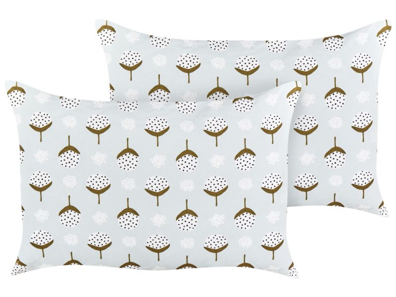 Zestaw 2 poduszek ogrodowych Wzór geometryczny Cuneo 40 x 60 cm Zielony 1 par.