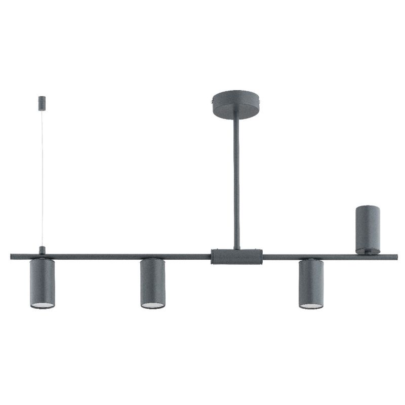 Lampa wisząca Alfa Uranos 3131 szara nowoczesna 4xGU10 x 15W 1 szt.