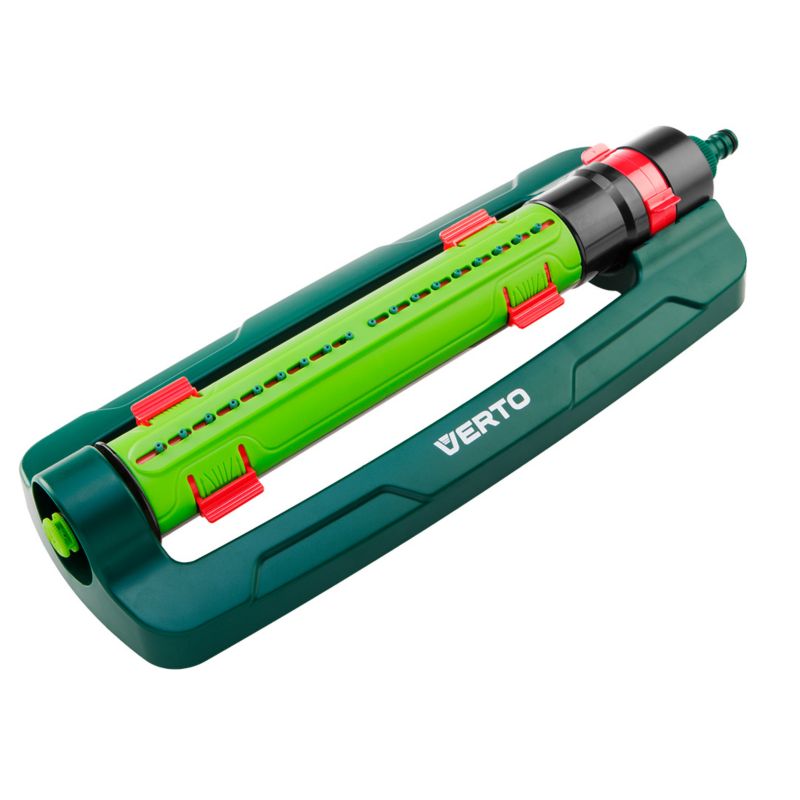 Zraszacz VERTO oscylacyjny, powierzchnia zraszania 15 x 19 m, 18 dyszy zraszających, igła do udrażniania dysz 1 szt