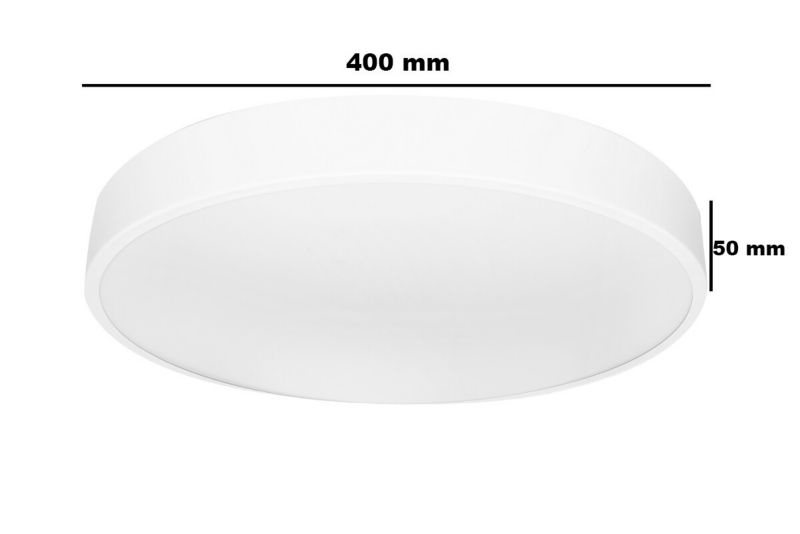 Plafon sufitowy nowoczesny IdeaLED Houston biały LED 36W 4000K 3240lm IP20 wym: 5 x 40 x 40 cm metal - 1 szt.