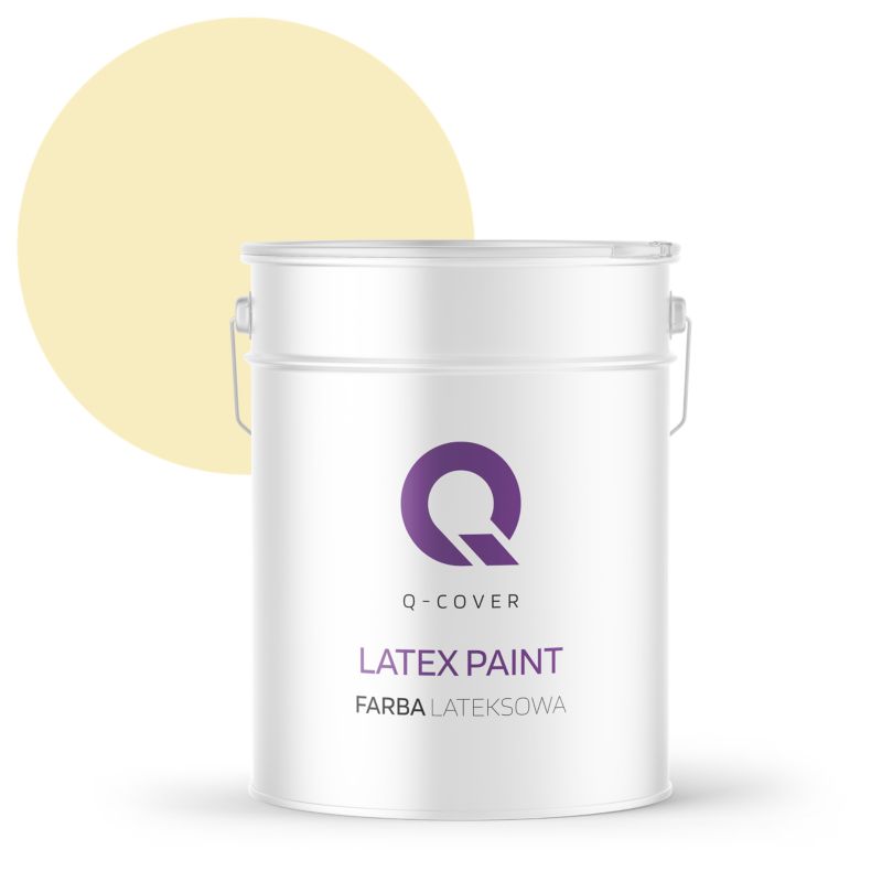 Farba Lateksowa Do Ścian i Sufitów Q-Cover Kanarkowy H6981 Głęboki Mat 10L