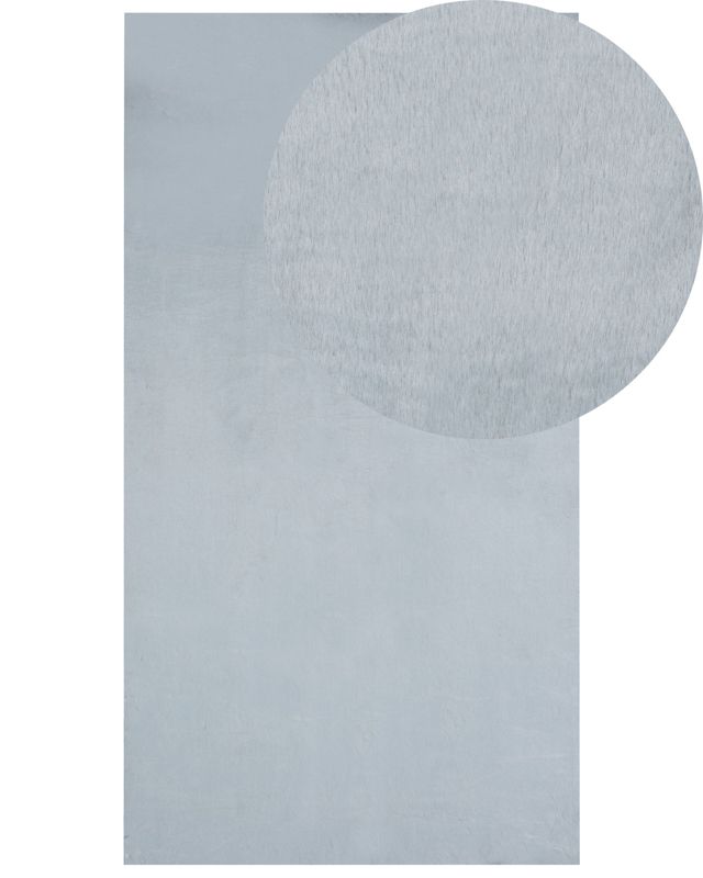 Dywan sztuczne futro królika 80 x 150 cm miętowy szary Mirpur 1 szt.