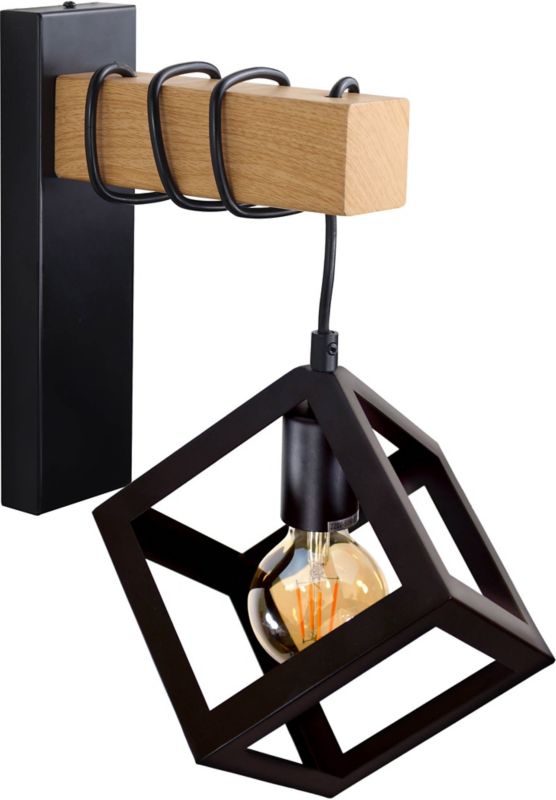 Kinkiet Polux Sweden Wood 1 x 20 W E27