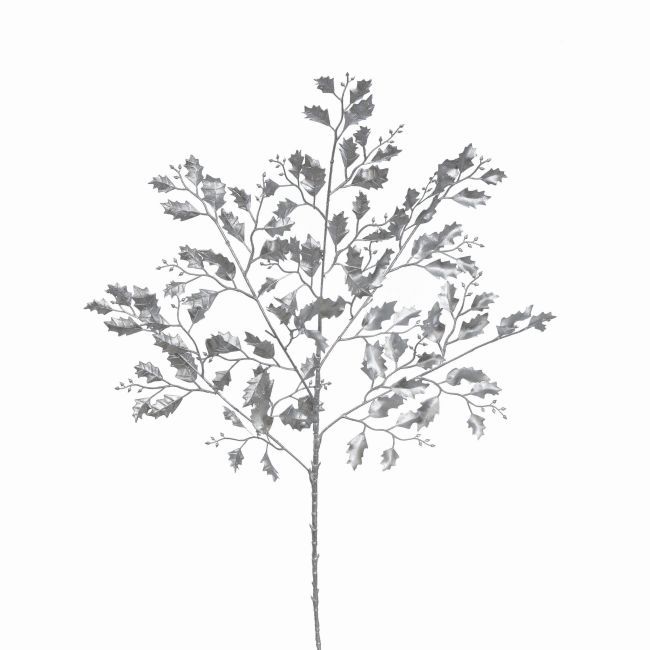 Gałązka ostrokrzewu Jumi 80 cm srebrna