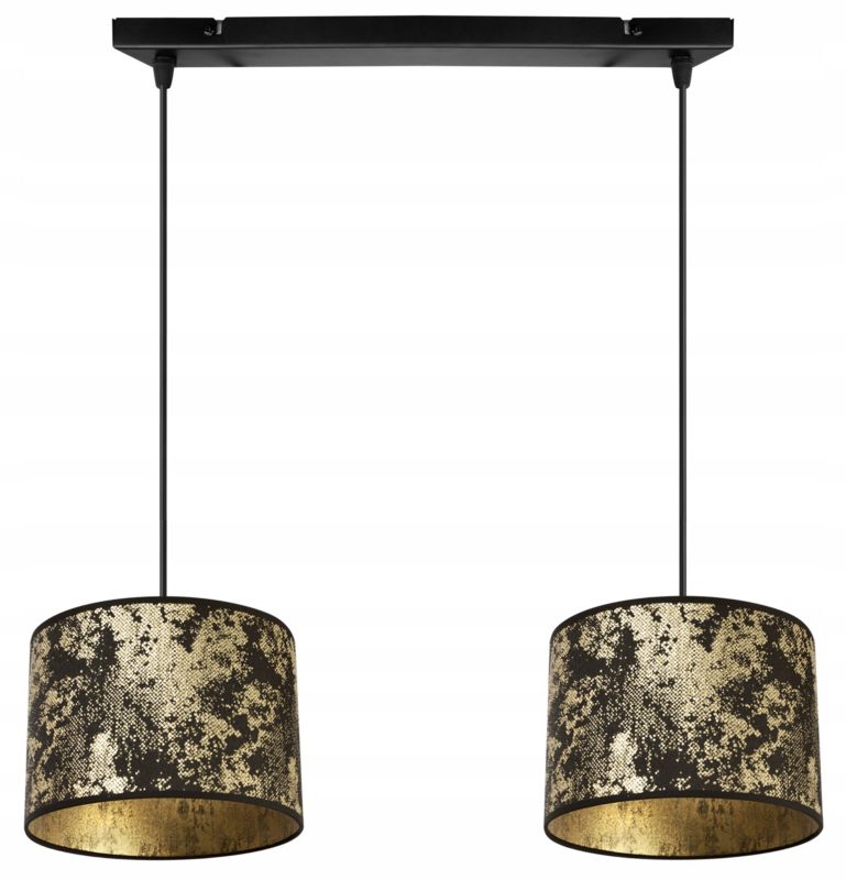 Lampa sufitowa wisząca Light Home LH Werona 2x E27 60W złoty/czarny 1szt.