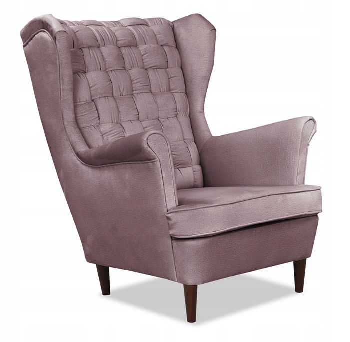 Fotel uszak do salonu Family Meble Carol różowy 1szt