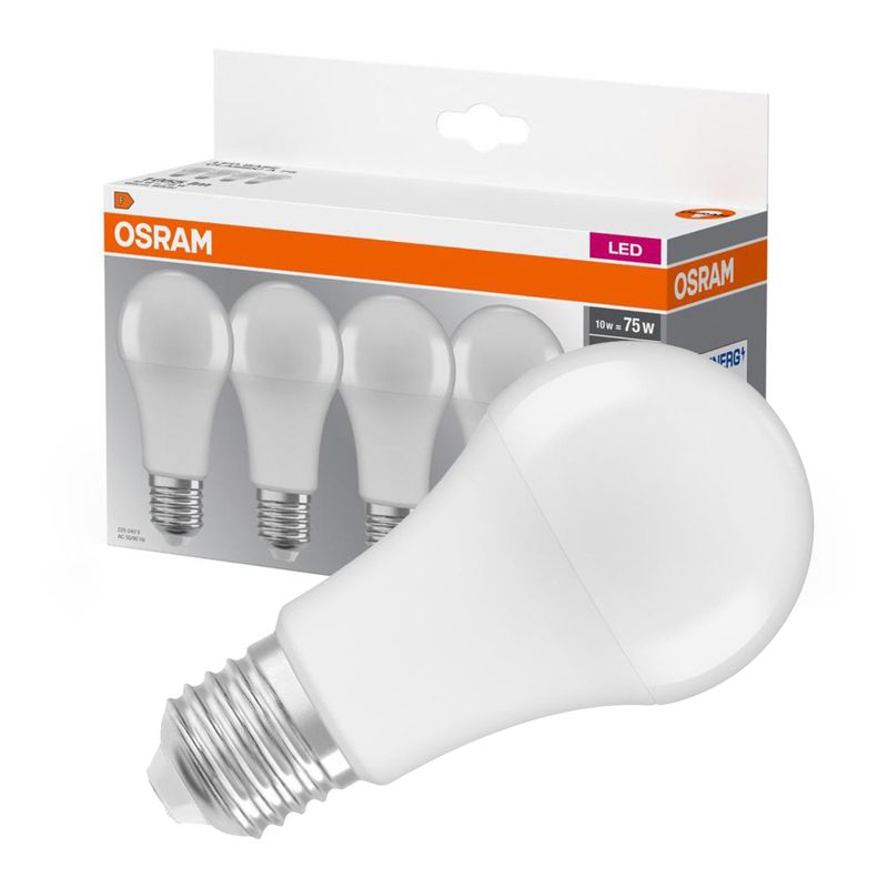 Żarówka LED Osram A60 E27 10W 1055lm 2700K 150st 4 szt.
