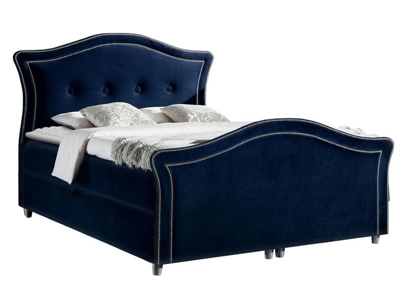 Łóżko kontynentalne MIRJAN 24 Bedran Lux 160x200 granatowy 1 szt.