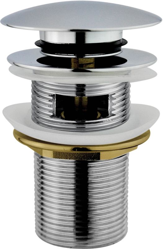 Korek klik-klak do umywalek z przelewem chrom