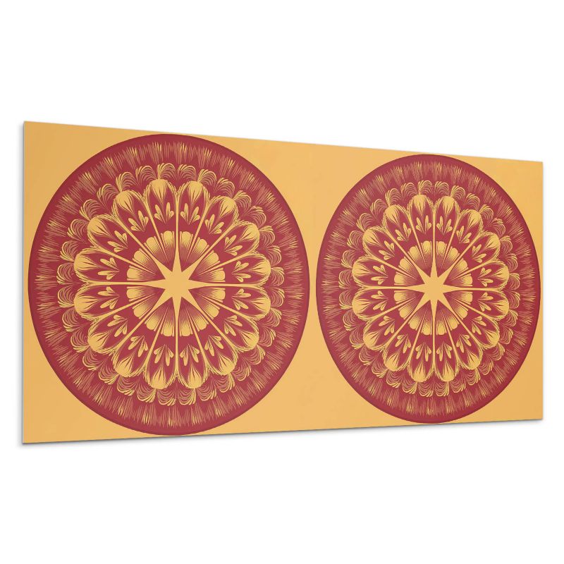 Panel samoprzylepny Wallfluent 100x50 cm Motyw mandali z gwiazdowym detalem 1 szt.