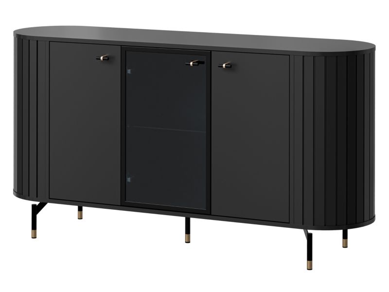 Komoda MIRJAN 24 Zante 150 2D1W 03 czarny 1 szt.