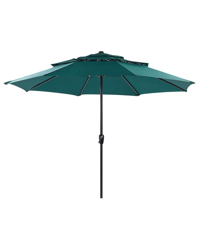 Parasol ogrodowy 285 cm zielony Bibione 1 szt.