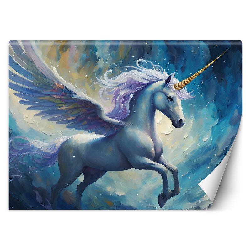 Fototapeta Feeby Niebieski jednorożec 250x175 1 szt