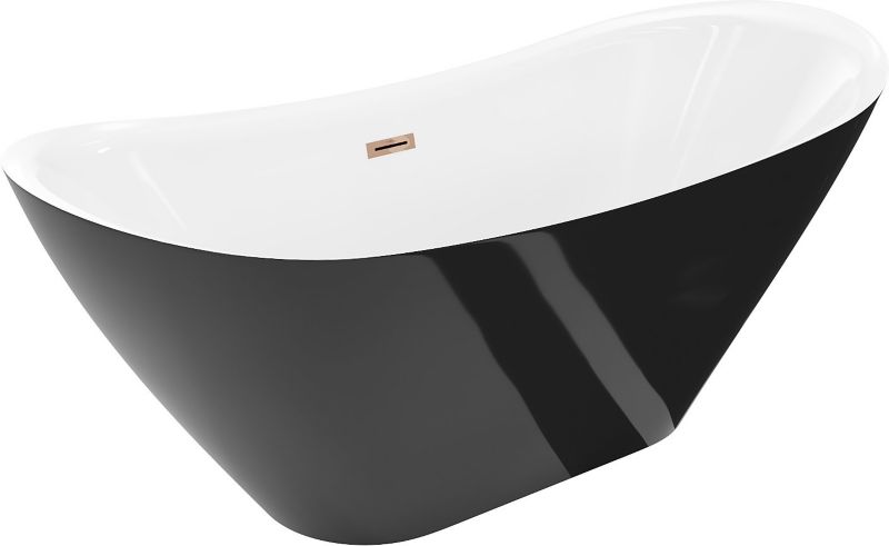 Wanna wolnostojąca Mexen Lotos biały czarny 180x75 cm 52051807775-601 szt.