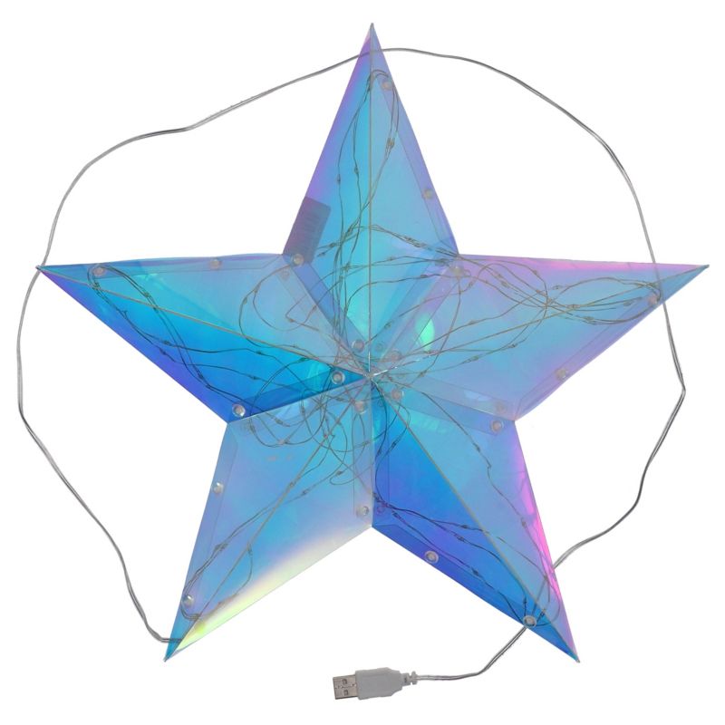 Gwiazda 100 LED 36 x 36 x 10 cm ciepły biały