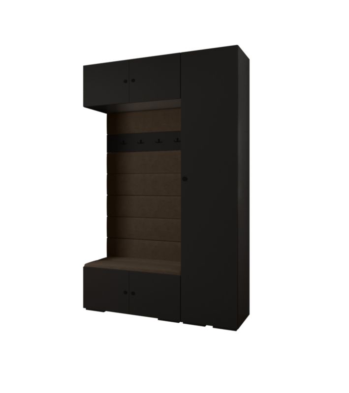 Garderoba do przedpokoju Abiks INOVA 2 Z19 czarny+czarny+manila04 1 szt.