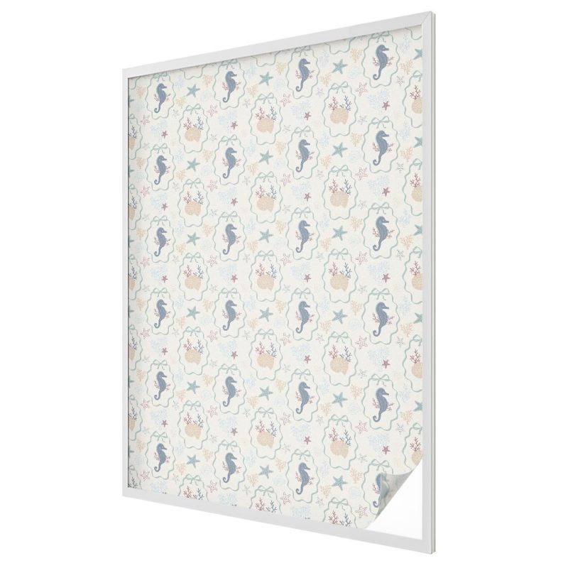 Folia Na Okno Wallfluent 100x146 cm Chroni Prywatność i Zapewnia Dyskrecję Morski wzór harmonijny 1 rol.