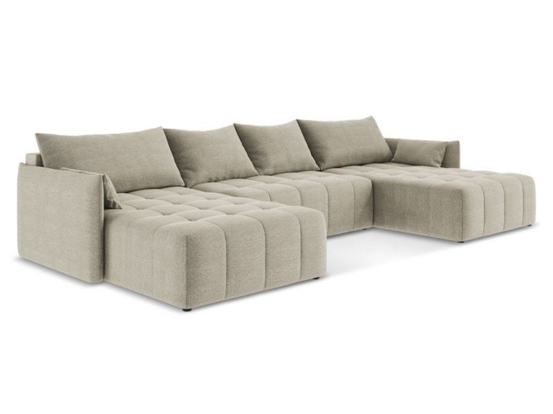 Sofa panoramiczna LaMiaSofa BOLSENA z tkaniny bouclé 365x180 cm kreci 1 szt.