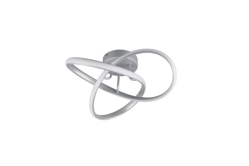 Lampa sufitowa wisząca RL Meo srebrno-odcienie srebra wym: 15 x 40 x 40 cm wbudowany LED 15W 1 szt.