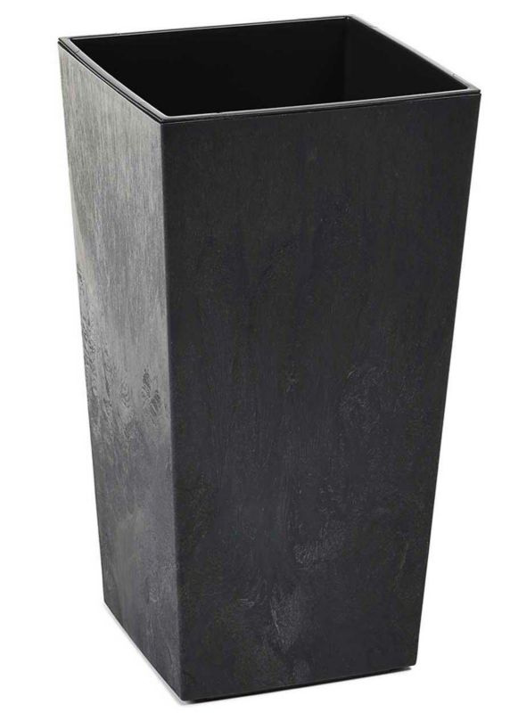 Donica HowHomely Tworzywo Czarna 35x67 cm