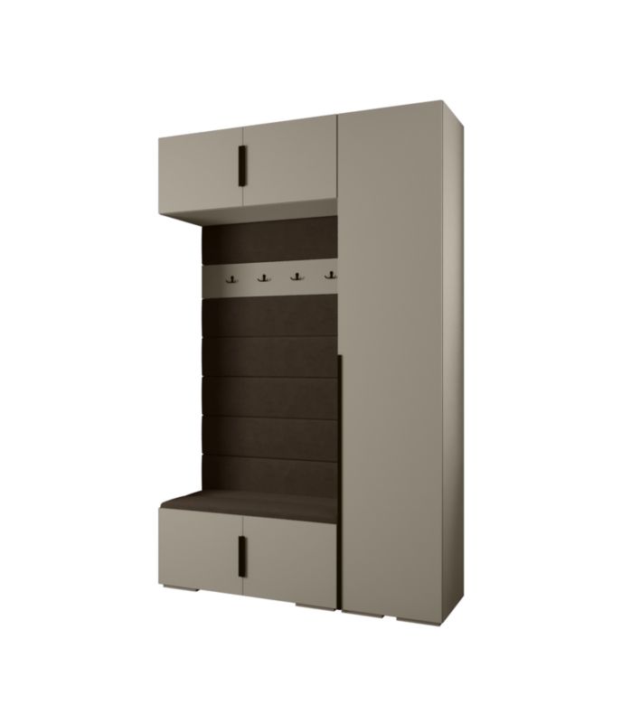 Garderoba do przedpokoju Abiks INOVA 1 Z19 kaszmir+czarny+manila04 1szt.