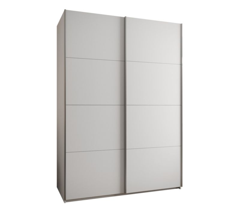 Szafa przesuwna Abiks LUX wysoka szer.170cm biały/biały/srebrny 1szt.