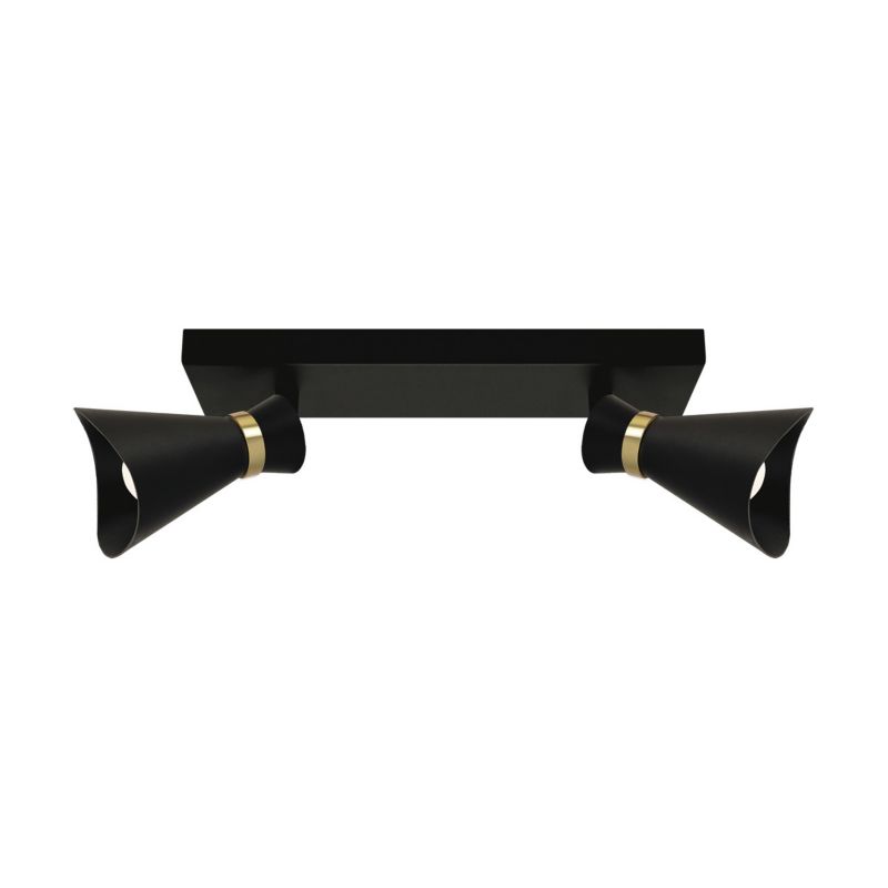 Lampa sufitowa wisząca Struhm Loreta 2219 czarno-złota reflektory 2xE14 x 1 szt.