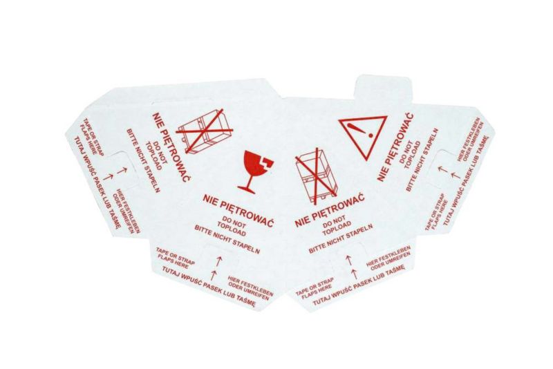 PAKIET Neopak - Stożek Ostrzegawczy 195x260mm Biały 10szt 10 szt.