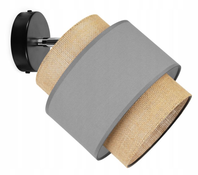 Lampa sufitowa wisząca Light Home LH Boho Juta 1x E27 60W szary 1szt.