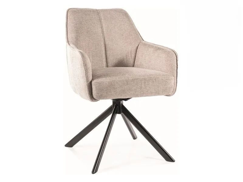 Krzesło Signal tapicerowane NOTTI BREGO jasnobeżowe obracane 1 szt