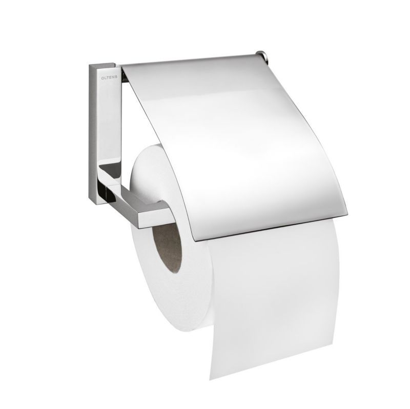 Uchwyt na papier Oltens Tved chrom mosiądz 15,2x10,5 cm nowoczesny design 1 szt.