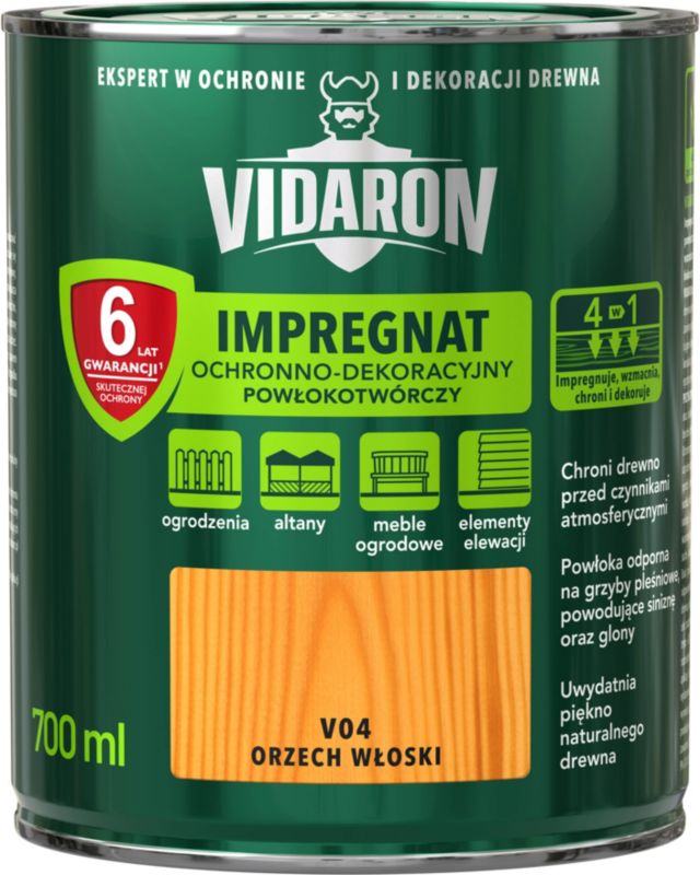 Impregnat do drewna Vidaron orzech włoski 0,7 l