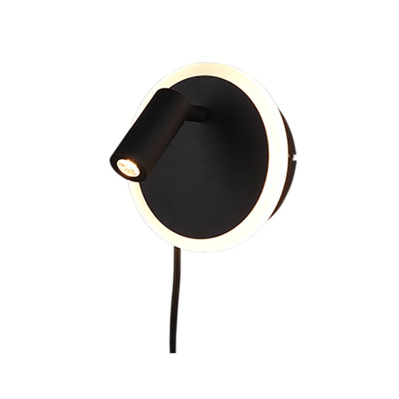 Kinkiet ścienny Trio Jordan czarno-biały LED 7W 3000K 750lm IP20 wym: 15 x 15 x 15 cm - 1 szt.