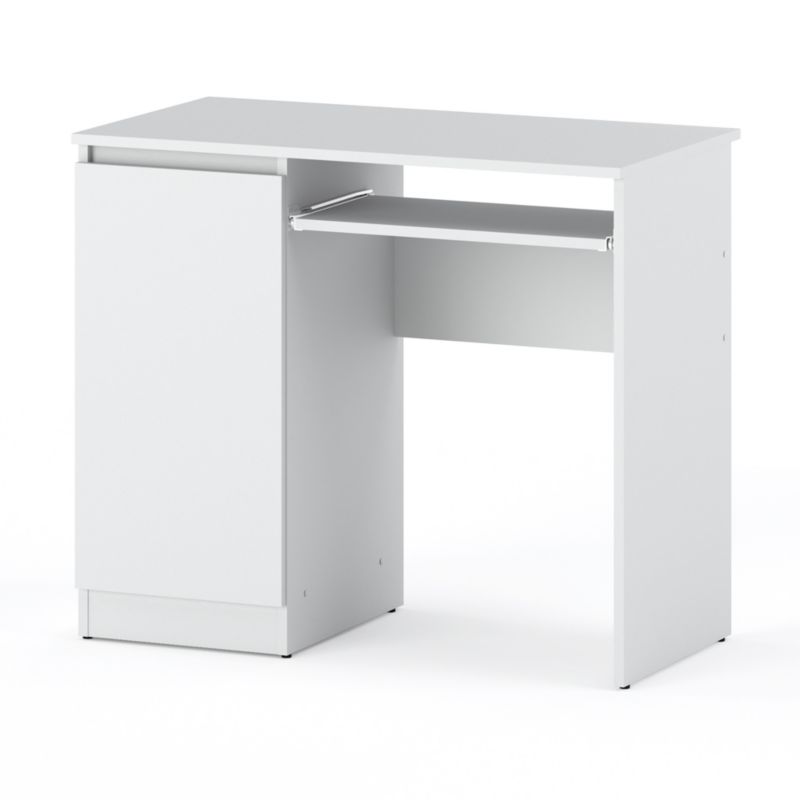 Biurko Hurtownia-Mebli 1 Drzwi Hugo 1D 90cm Biały Mat Biały Mat 90x50x77 cm 1szt.