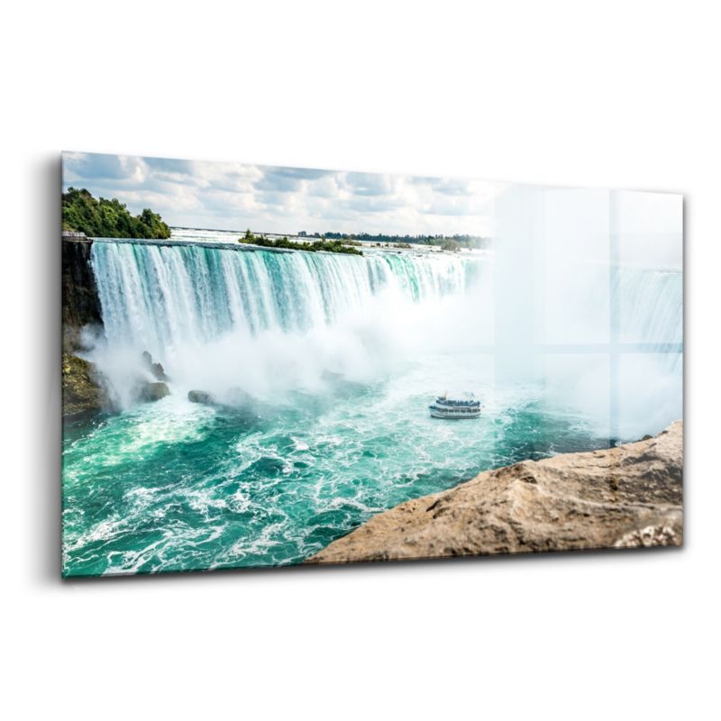 Szklany Obraz Ścienny Wallfluent 120x60 cm Łódź Niagara 1 szt.