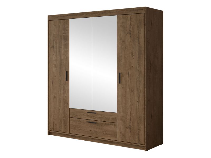 Szafa z lustrem MIRJAN 24 Elena 4D dąb lefkas 1 szt.