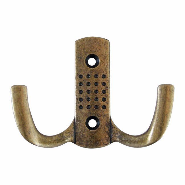 Wieszak konewka mały mosiądz satyna