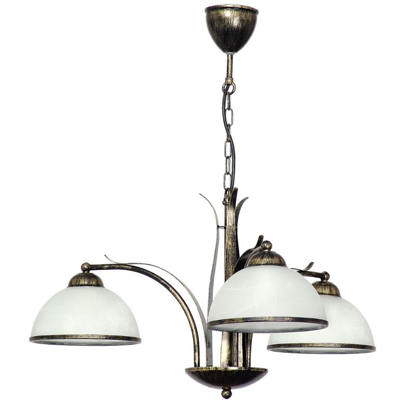 Lampa wisząca Luminex Korfu 0398 złota patyna dekoracyjna 3xE27 x 15W 1 szt.