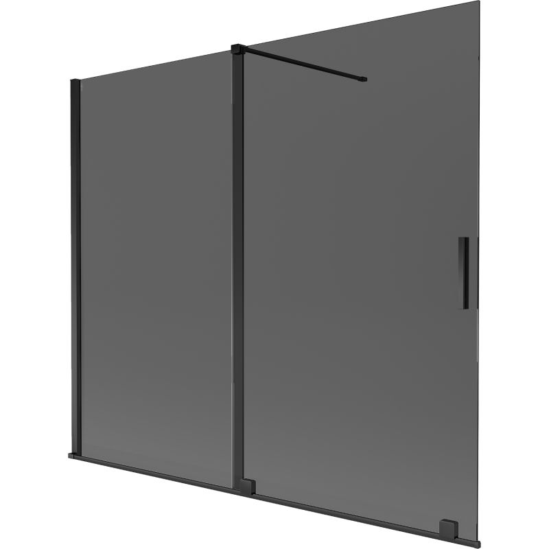 Parawan nawannowy 2-skrzydłowy Mexen Velar grafit 180x150 1 szt.