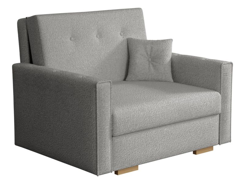 Kanapa rozkładana MIRJAN 24 Viva Sonic I jasnoszara bukla 1 szt.