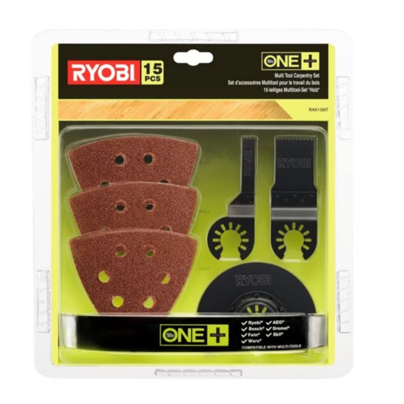 Zestaw Osprzętu Do Narzędzia Wielofunkcyjnego RYOBI 15 Elementów 1szt.