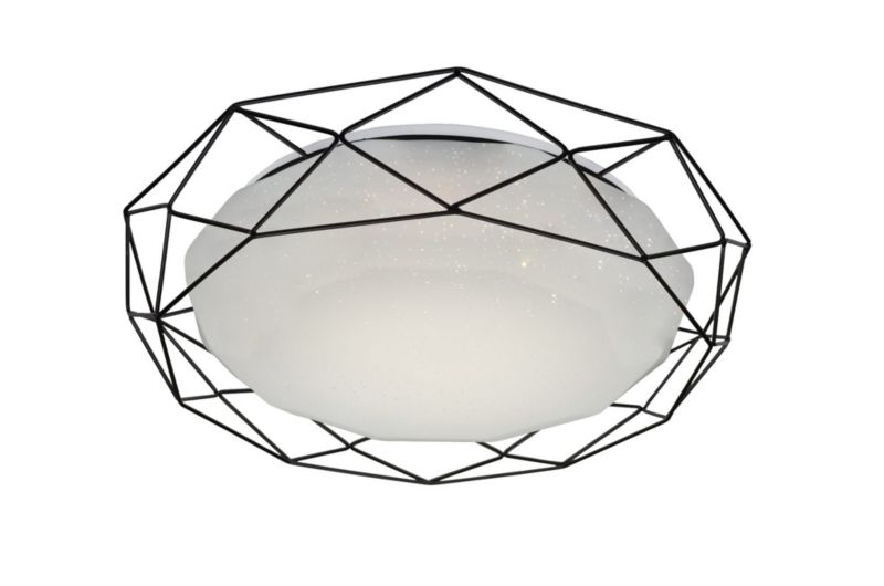 Plafon sufitowy lampa Candellux Sven czarno-biały LED 24W 3000K 1450lm IP20 wym: 8 x 43 x 43 cm akryl - 1 szt.