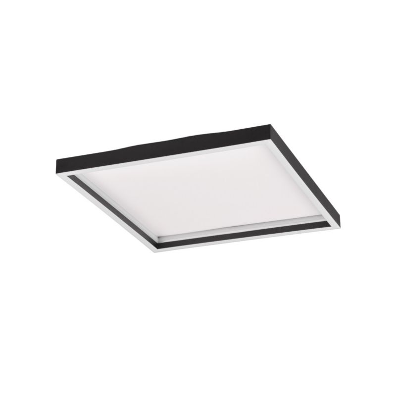 Plafon sufitowy RL Rotonda czarno-biały LED 20W 3000K 2600lm kwadratowy IP20 wym: 5,8 x 35 x 35 cm metal - 1 szt.