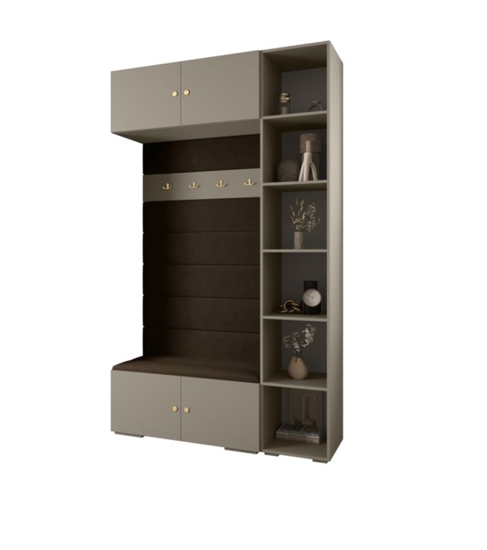 Garderoba do przedpokoju Abiks INOVA 2 Z20 kaszmir+złoty+manila04 1 szt.