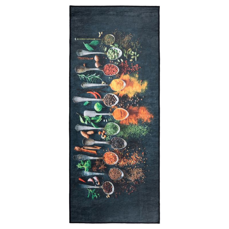 Chodnik do kuchni Bega Przyprawy 50x120 cm e-floor czarny 1 szt